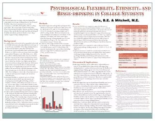 Psychological Flexibility, Ethnicity, and Binge-drinking in College Students