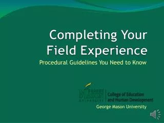 completing your field experience
