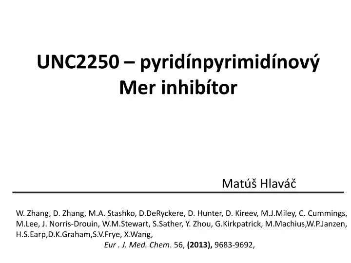 unc2250 pyrid npyrimid nov mer inhib tor