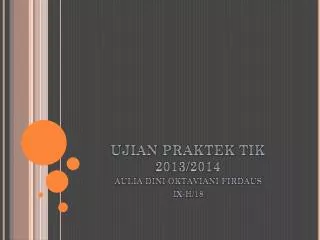 ujian praktek tik 2013 2014