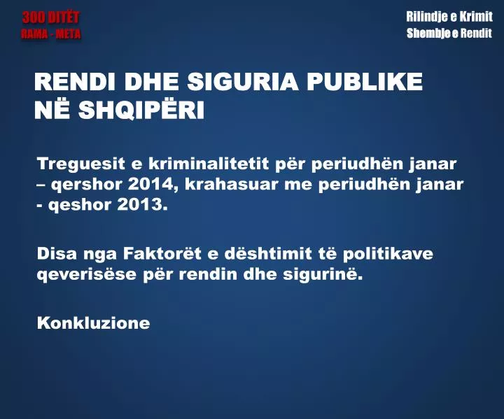 rendi dhe siguria publike n shqip ri