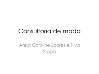 Consultoria de moda