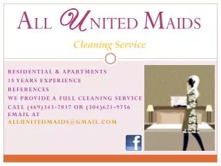 A ll U nited m aids Cleaning Service