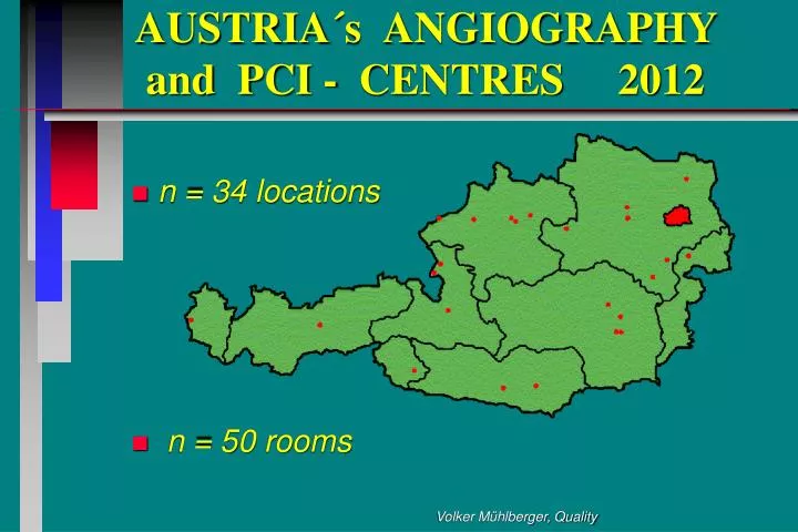 austria s angiography and pci centres 2012