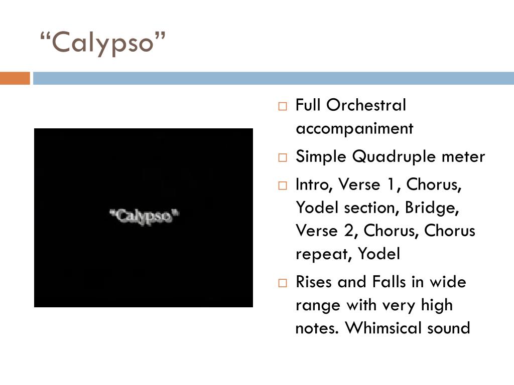 Kalypso Instrument PPT - “Calypso” PowerPoint Presentation, free download - ID:3250443