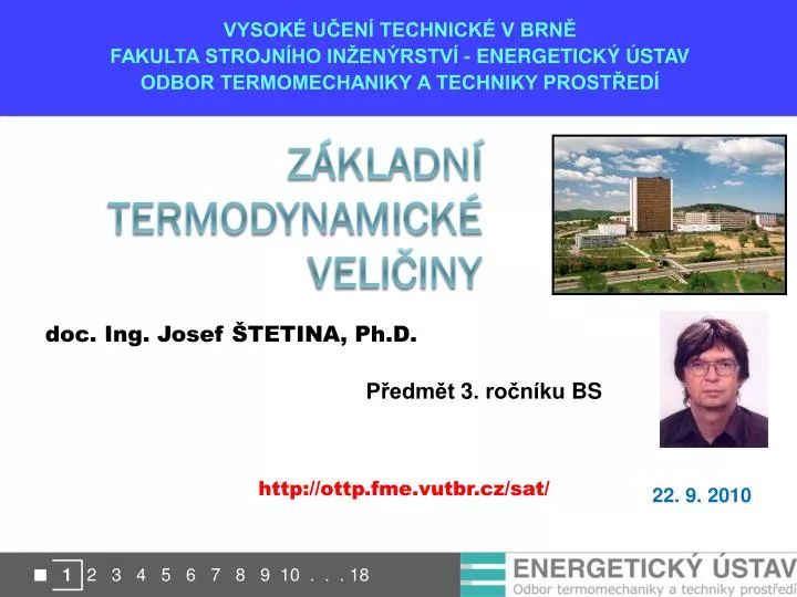 z kladn termodynamick veli iny