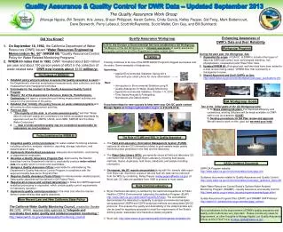 DWR QA Program website: water/environmentalservices/qaqc.cfm