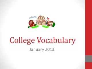 College Vocabulary