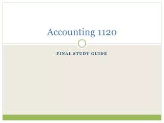 Accounting 1120