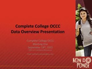 Complete College OCCC Data Overview Presentation