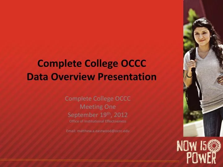 complete college occc data overview presentation