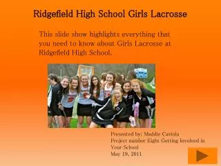 Ridgefield High School Girls Lacrosse