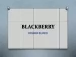 BLACKBERRY - slide 1