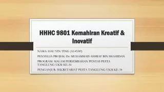hhhc 9801 kemahiran kreatif inovatif