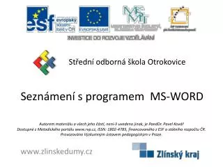sezn men s programem ms word