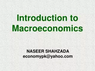 NASEER SHAHZADA economypk@yahoo
