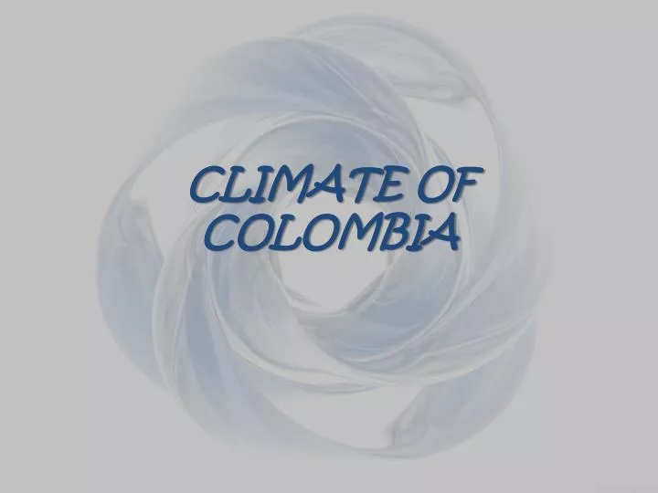 climate of colombia