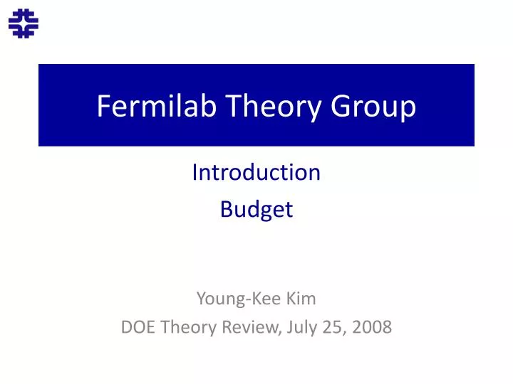 fermilab theory group