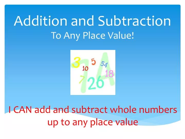 addition and subtraction
