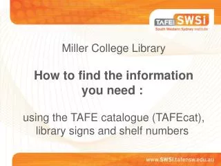 What is TAFEcat ?