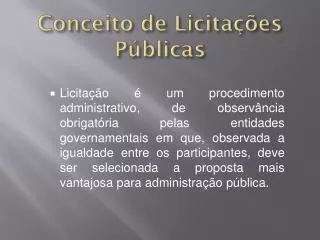 conceito de licita es p blicas