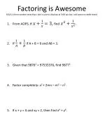 From AOPS. If , find . If if A + B = 6 and AB = 3. - slide 1