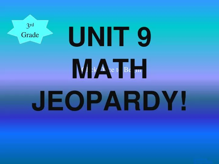 unit 9 math jeopardy