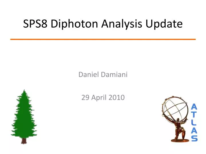 sps8 diphoton analysis update