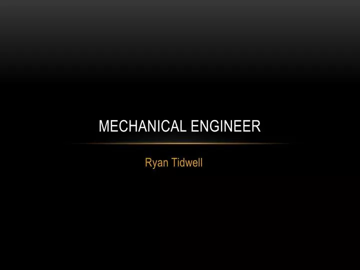 mechanical engineer
