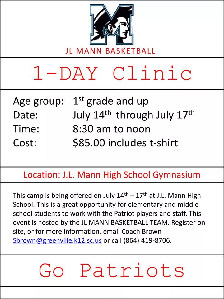 1 day clinic