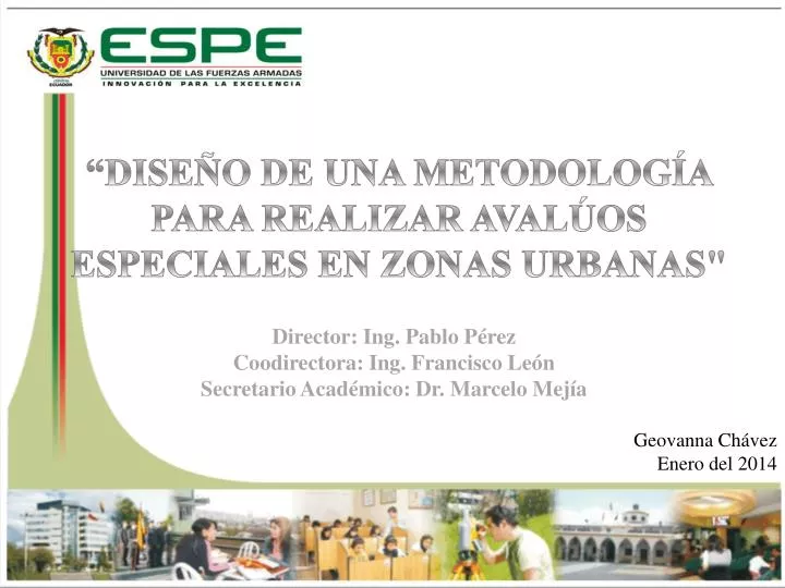 dise o de una metodolog a para realizar aval os especiales en zonas urbanas