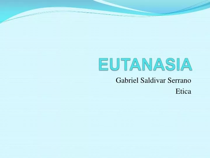 eutanasia