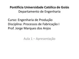 aula 1 apresenta o
