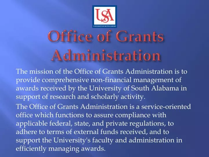 office of grants administration