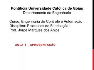 aula 1 apresenta o