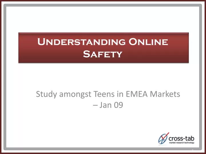study amongst teens in emea markets jan 09