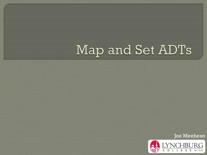 map and set adts