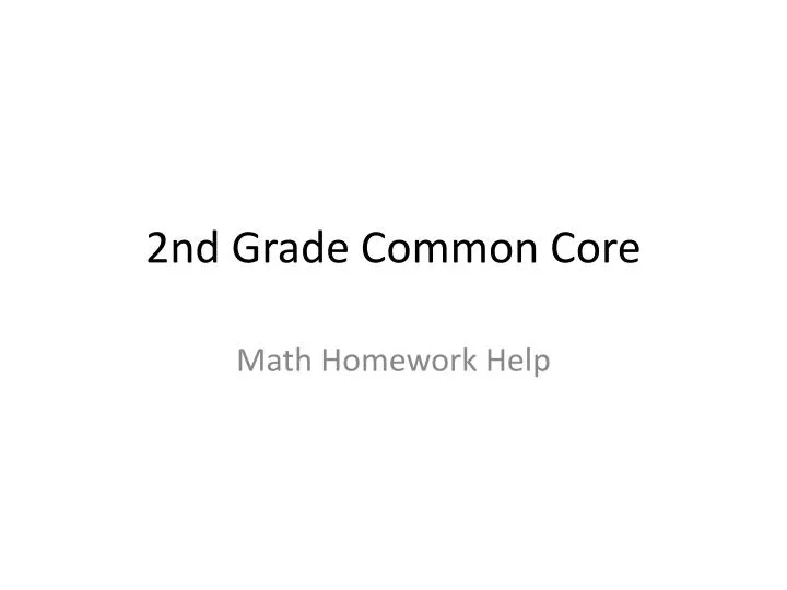 2nd grade common core