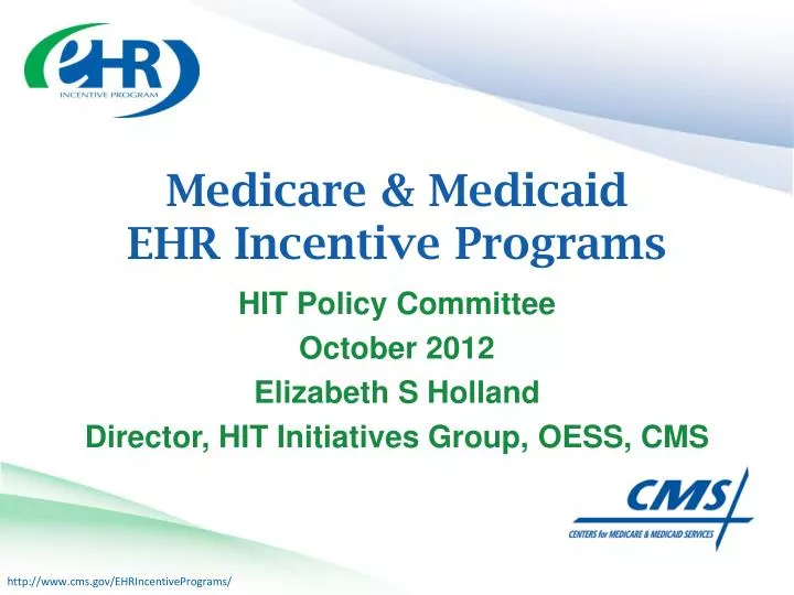 medicare medicaid ehr incentive programs