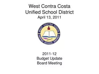 West Contra Costa Unified School District April 13, 2011