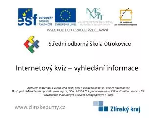 internetov kv z vyhled n informace