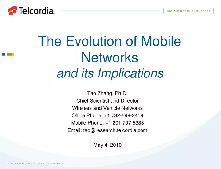 the evolution of mobile networks and its implications
