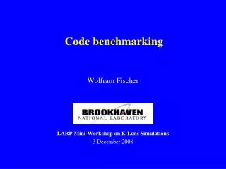Code benchmarking