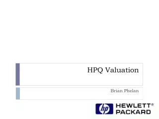 HPQ Valuation