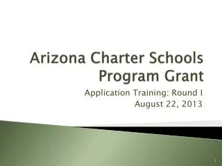 Arizona Charter Schools Program Grant