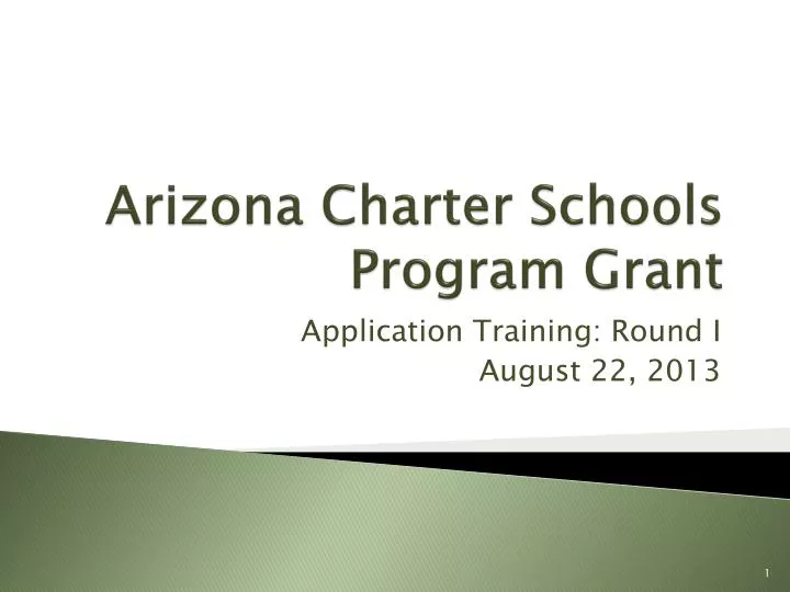 arizona charter schools program grant