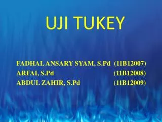 uji tukey