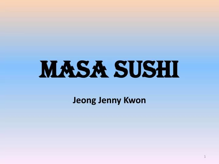 masa sushi