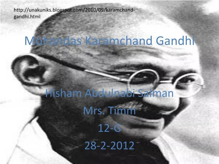 mohandas karamchand gandhi