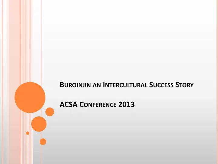 buroinjin an intercultural success story acsa conference 2013